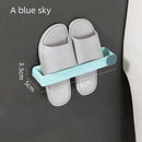 Bathroom Slipper Shelf No Punching Wall Mounted One Piece Shoe Rack Space Saving Shelf Bathroom Hanging