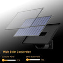 Super Bright LED Outdoor Solar Light with Motion Sensor Remote Control IP65 Waterproof for Patio Garage Security Wall Light