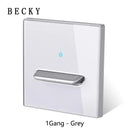 Glass Panel Wall Switch LED European 16a Socket Retro Toggle Light Switch EU UK Standard 2way Socket 1-4gang USB Home Decoration