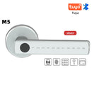 RAYKUBE Tuya BLE Fingerprint Door Lock Digital Electronic Lock with Password/Key/IC Card/ Smartlife/ Tuya APP Unlock