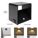 LED Wall Sconce Remote Control Dimmable RGB Lamp Up Down Wall Mount Lights Rechargeable Battery Cordless Light Home Decor