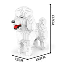 KNEW BUILT Yorkshire Terrier Dogs Model Micro Mini Building Blocks: Educational Recreation Toys for Pet Lover Gifts and Decor