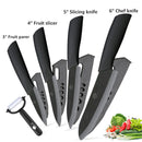 Ceramic Knives Kitchen knives Set 3 4 5 6 inch Chef knife Cook Set Chef Utility Slicer Vegetable Peeler White Zirconia Blade