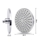 High Pressure Shower Head 8 Inch Rain Showerhead G1/2 Adjustable Bathroom Shower Head Spray Showerhead Polished Chrome Bath Rain